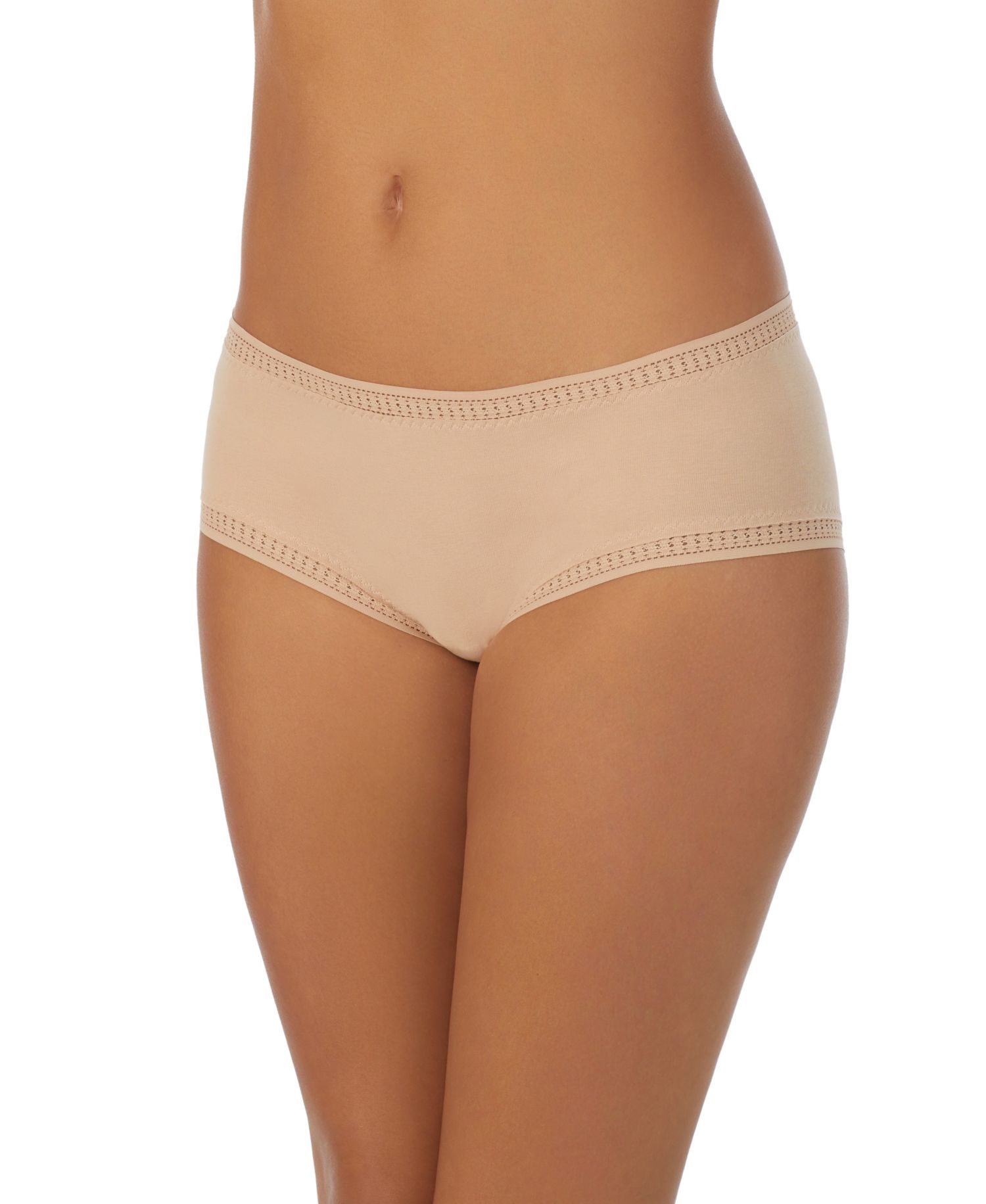 Women's Cabana Cotton-Blend Boyshort Crochet-Trim Panty, 3-Pack