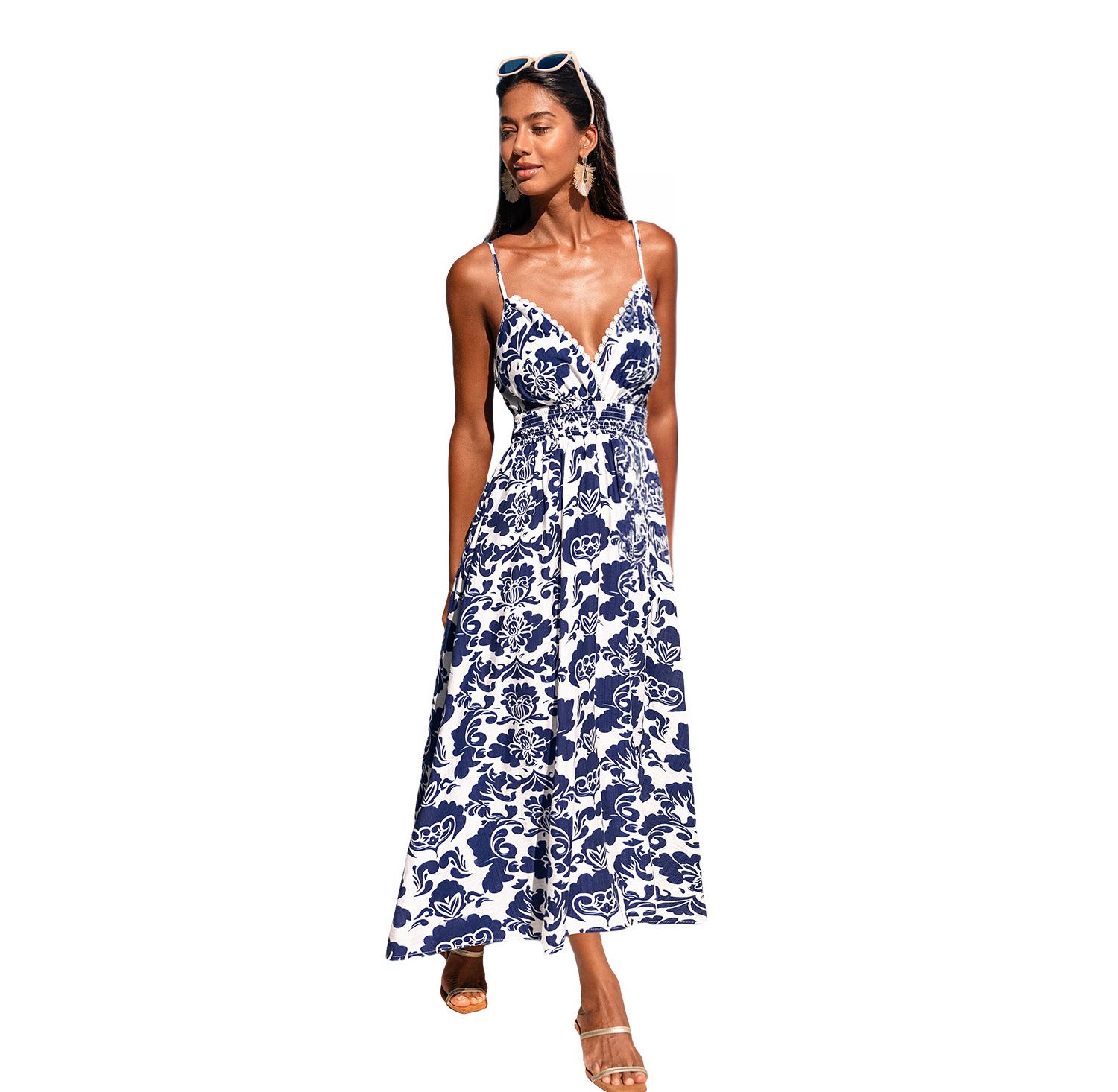 Women's Silver Lining Ornate Maxi Beach Dress
