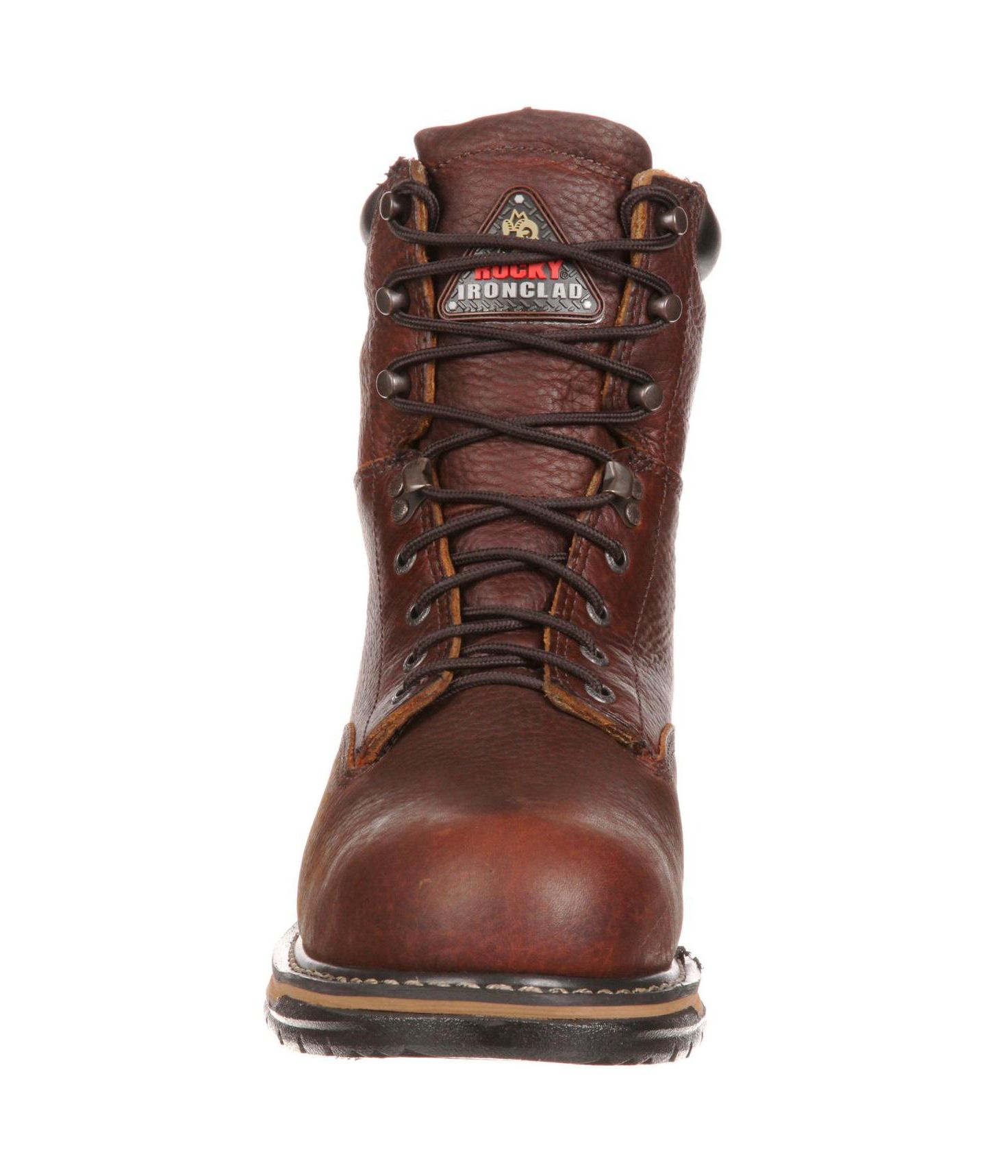 Мужские ботинки ROCKY IronClad Steel Toe Waterproof Work Boot, цвет: Коричневый — фото 4