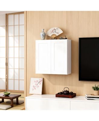 Shaker Solid Wood Wall Cabinet, 30"x12"x30
