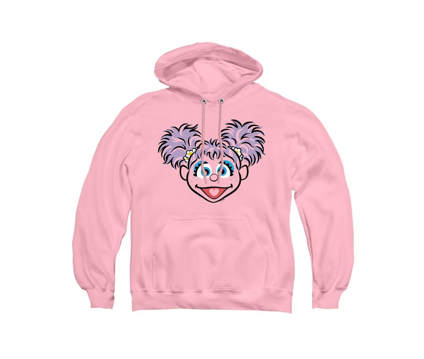 Мужское худи Sesame Street Abby Cadabby Full Face Graphic Classic-Fit Pull-Over, цвет: Розовый — фото 1
