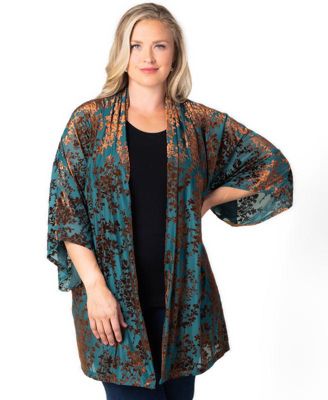 Plus Size Dahlia Velvet Duster Sweater
