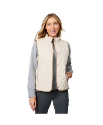 Women's Cirrus Diamond Quilted Button Down Vest