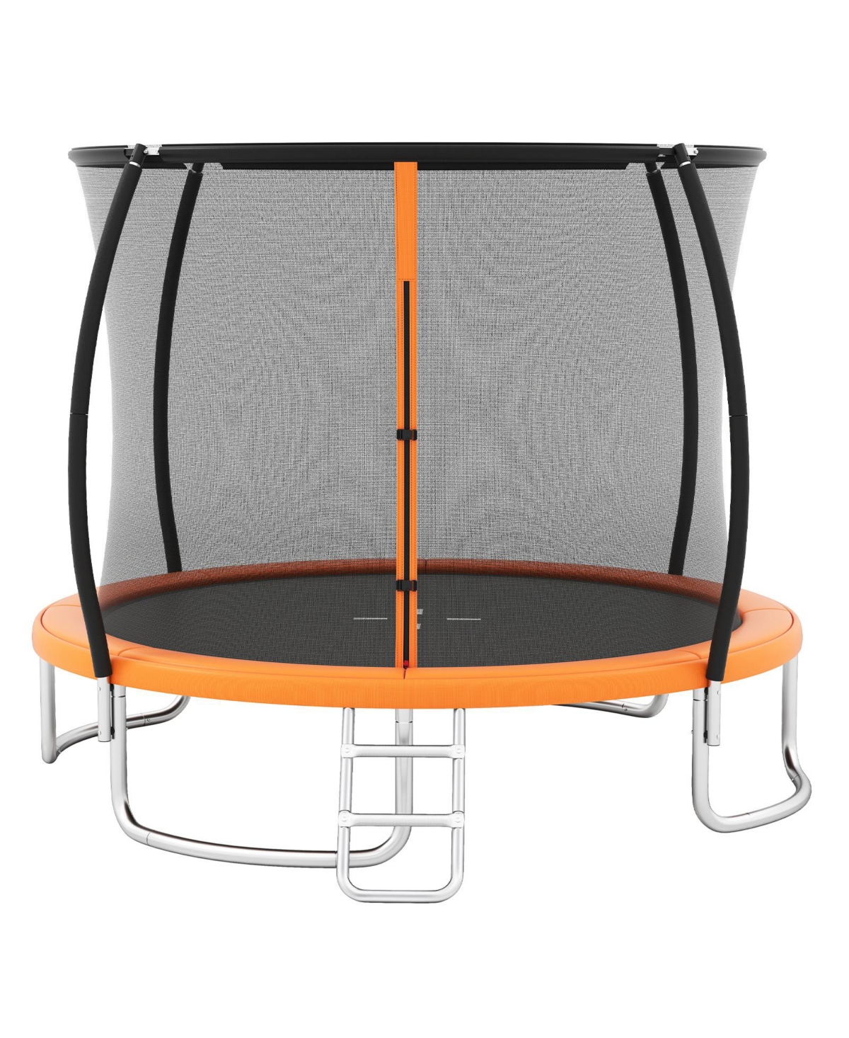 Mecale 10-Foot Galvanized Steel Trampoline with Safety Enclosure Net, 220-lb Capacity, Ages 3+