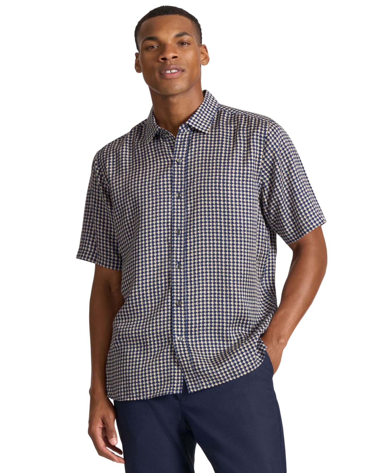 Men's Kilbourn Printed Classic-Fit Short-Sleeve Shirt