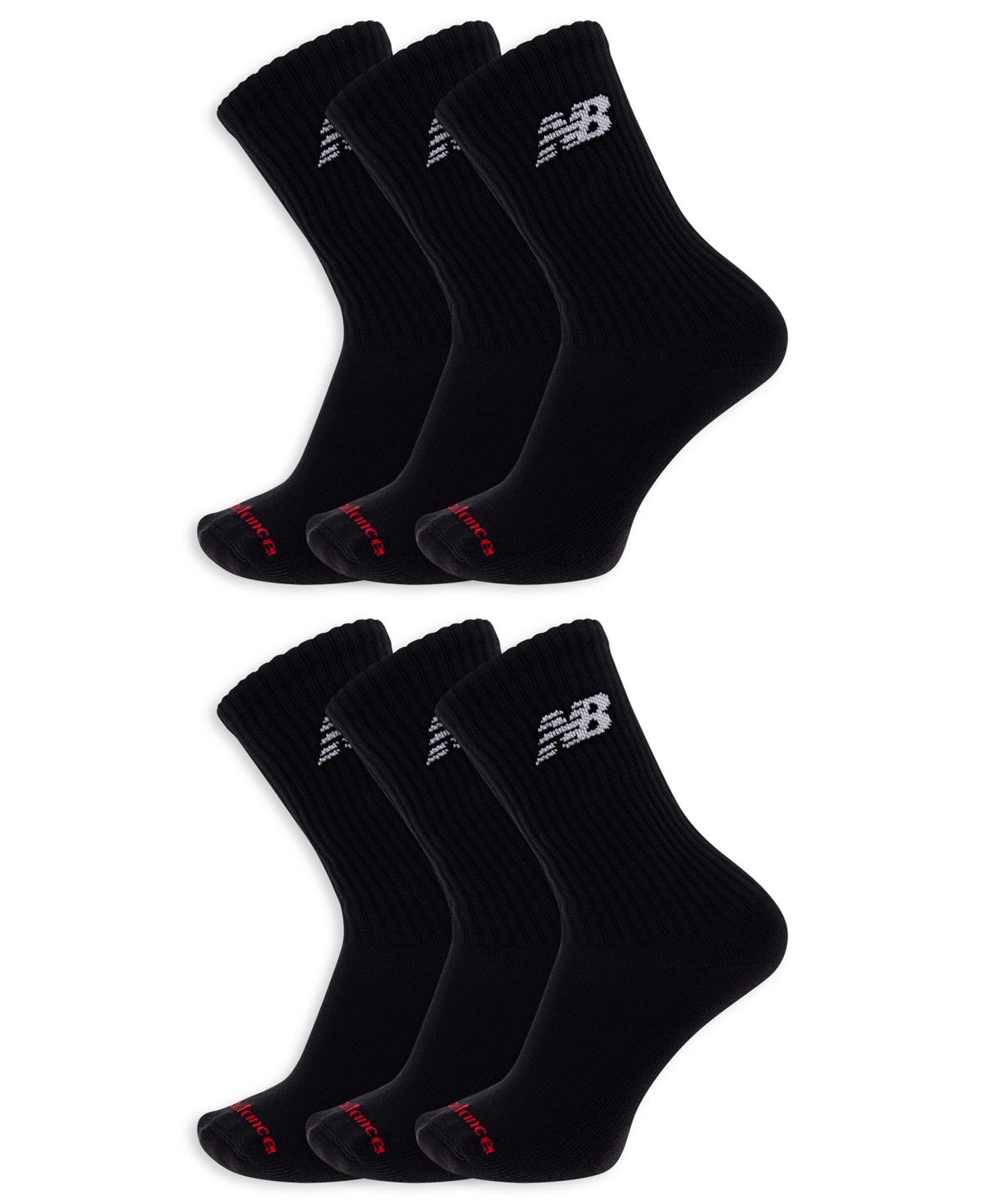 New Balance Men's Crew Socks, 6-Pack
