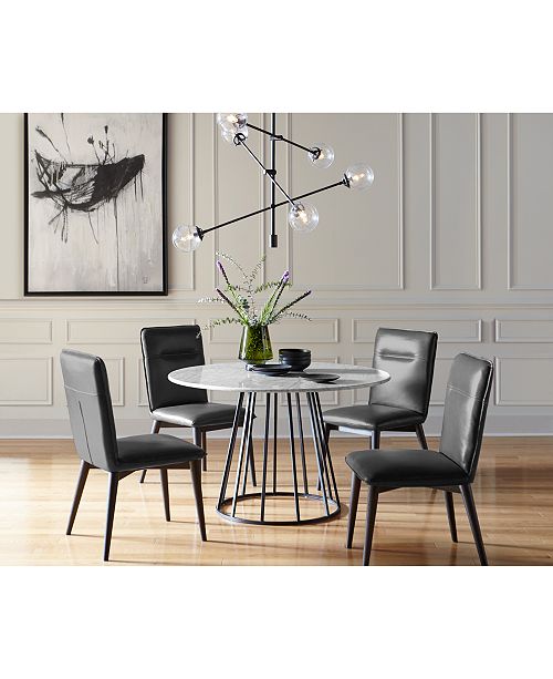 Furniture CLOSEOUT! Callisto Marble Round Dining Table, Created for