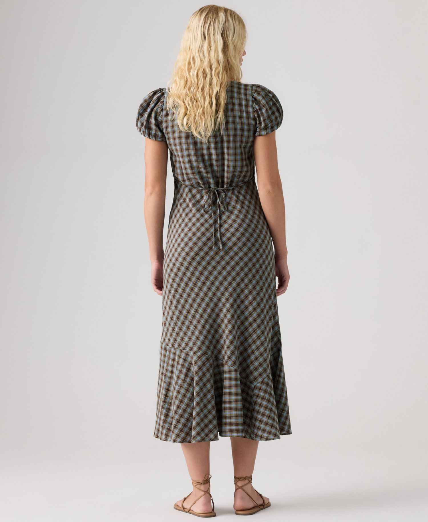Women's Lira Printed A-Line V-Neck Midi Dress