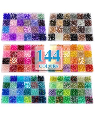  Glass Bead Kit For DIY Bracelet Necklace Jewelry Making Crafts Gifts