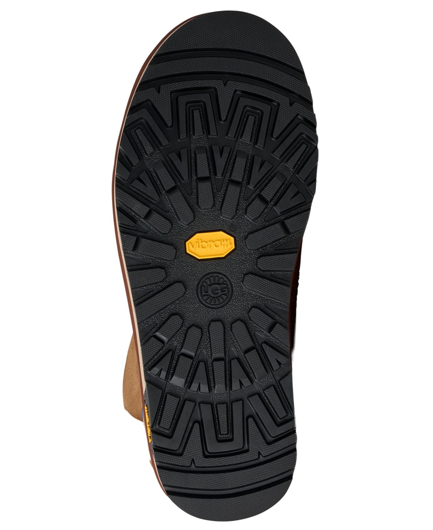 Женские ботинки UGG® Classic Tread Lace-Up Sheepskin, цвет: Каштановый — фото 5