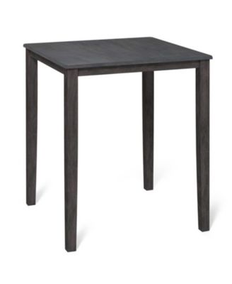 Square Dining Table Featuring a Wood Grain Tabletop