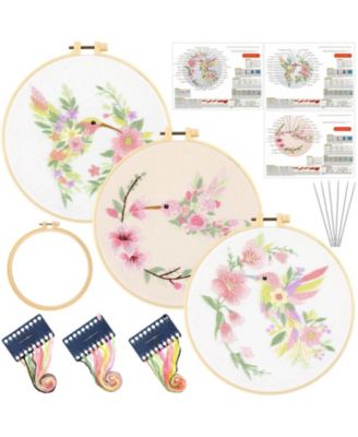 3 Setpoint Embroidery Kit For Beginners With Hoop And Threads