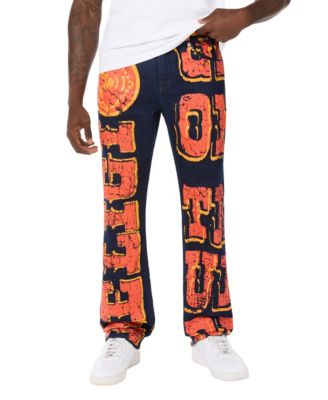 Men's Ricky Big T Allover-Print Flap Jeans
