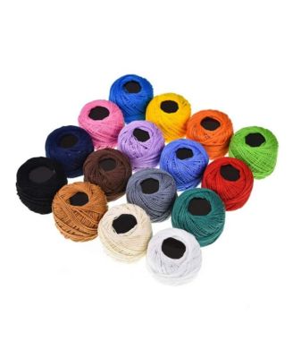 16 Color Cotton Embroidery Floss Set Cross Stitch DIY Sewing Crafts Variety Pack