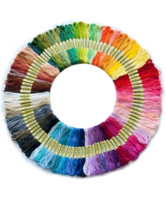 200 Color Embroidery Floss 6 Strand Craft Thread for DIY Bracelets Home Decor
