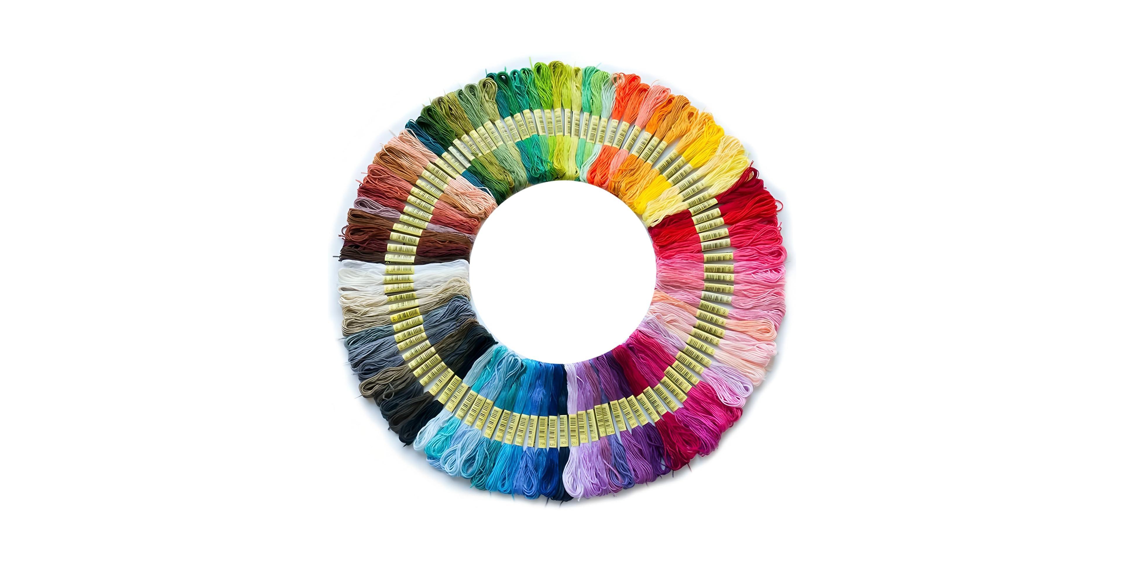 Aeelike 200 Color Embroidery Floss 6 Strand Craft Thread for Diy Bracelets Home Decor