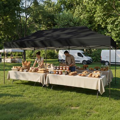 Pop Up Canopy Tent, Instant Setup Waterproof UV Protection Shelter with Roller Bag for Wedding Camping Lawn
