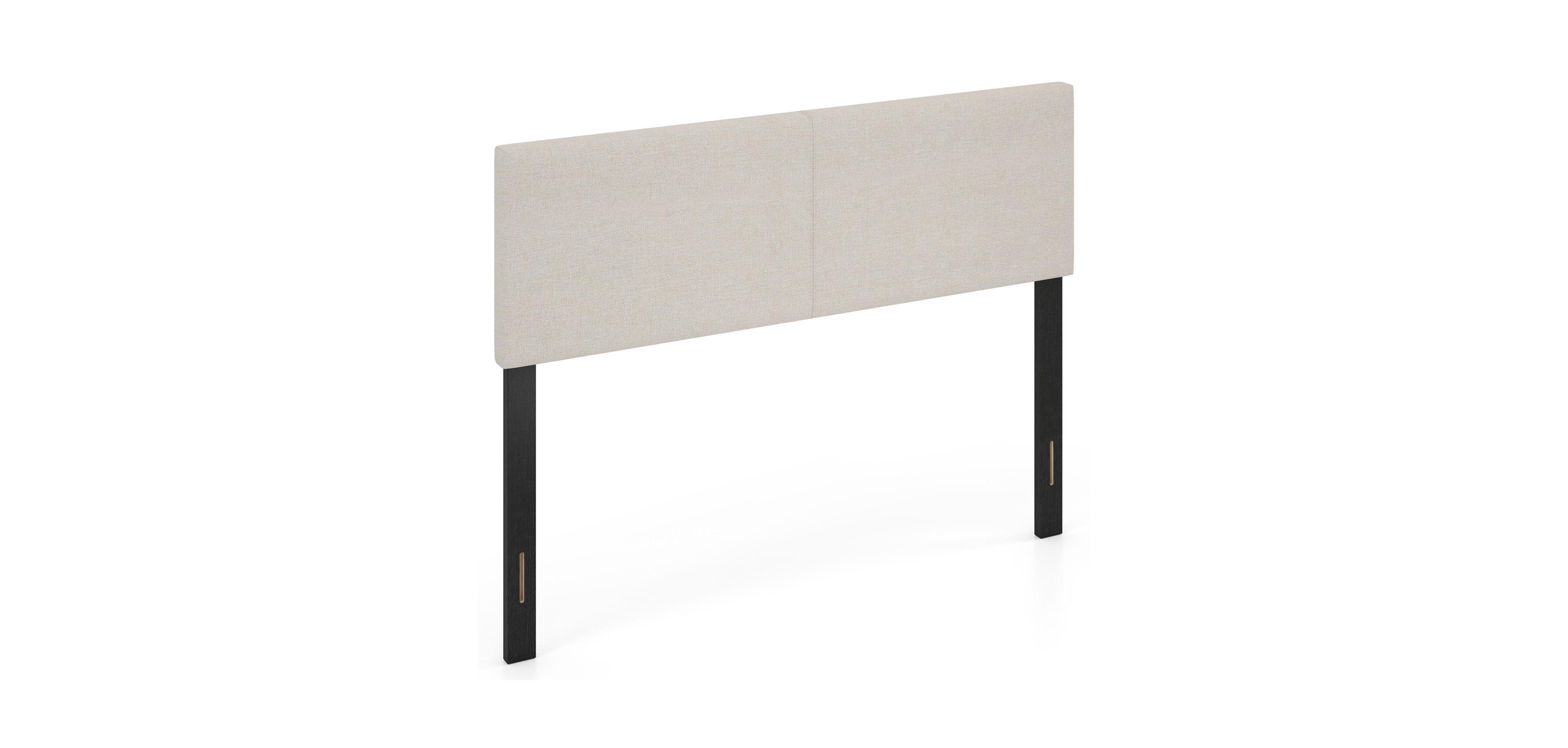 Upholstered Headboard Queen Full Vertical Quilted Linen Fabric Bed Frame Mount Panel