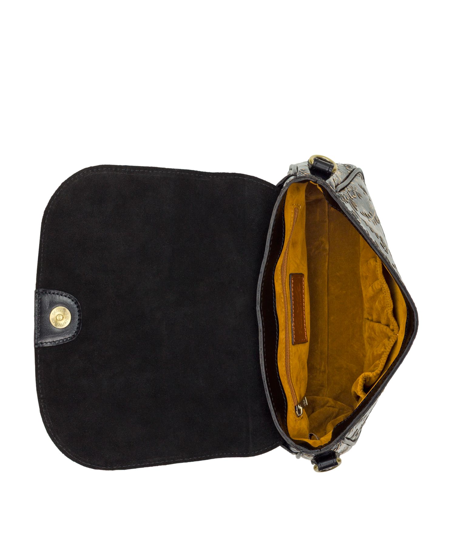 Abbey Rose Garden Leather Crossbody Bag