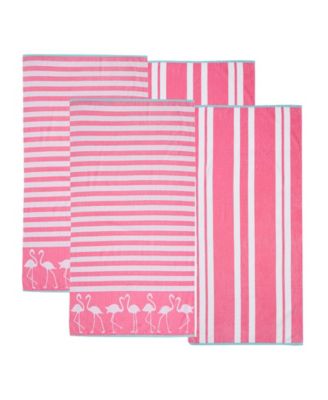 Cotton Jacquard 4 Pack Summer Beach Towels