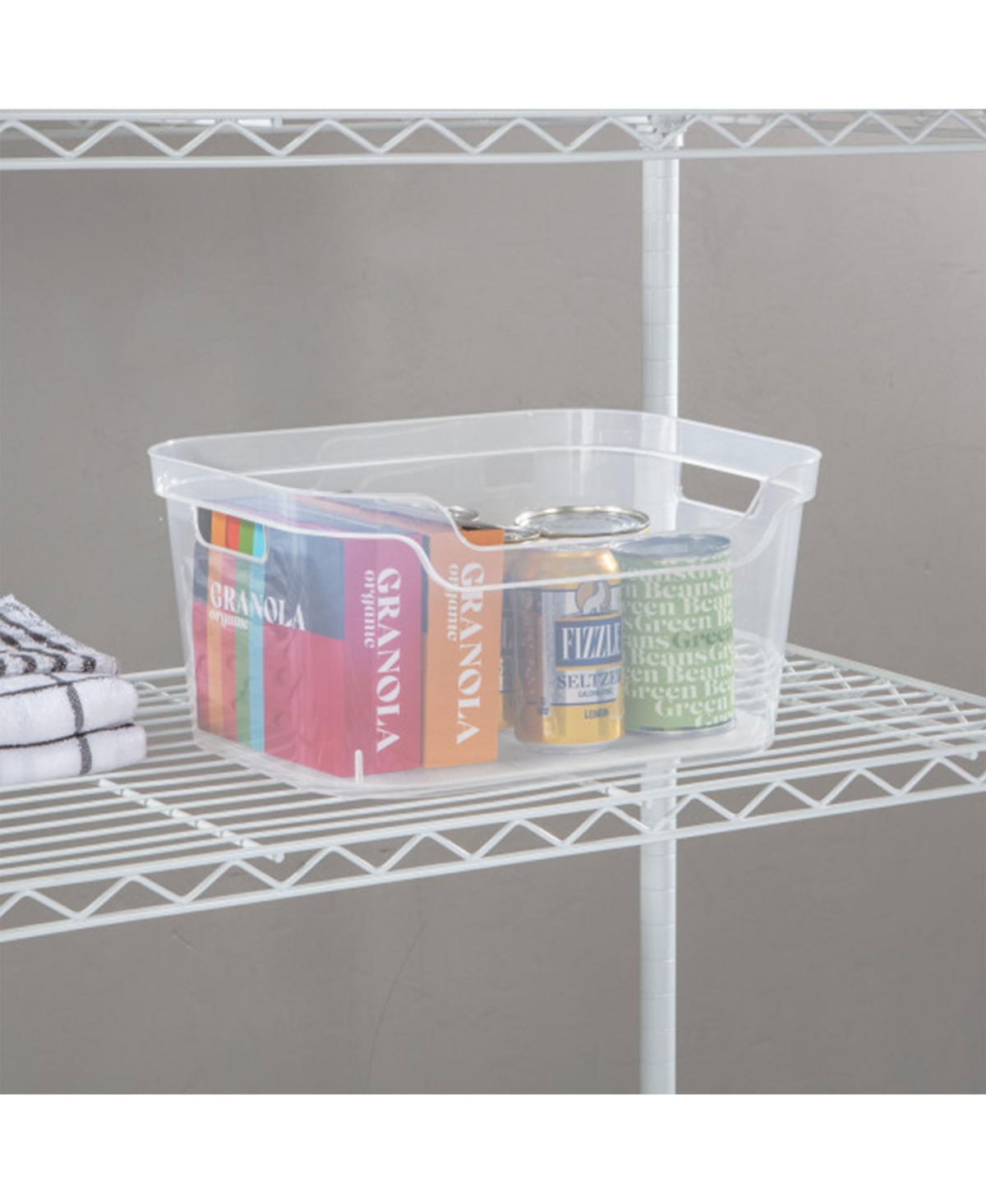 Sterilite 7 x 11 x 14.25 Inch Open Storage Bin w/ Carry Handles