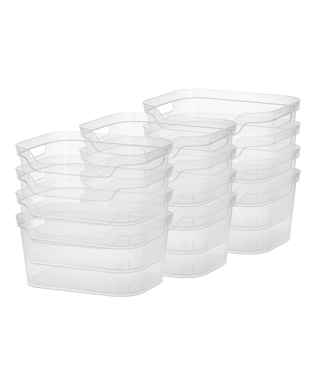 Sterilite 7 x 11 x 14.25 Inch Open Storage Bin w/ Carry Handles