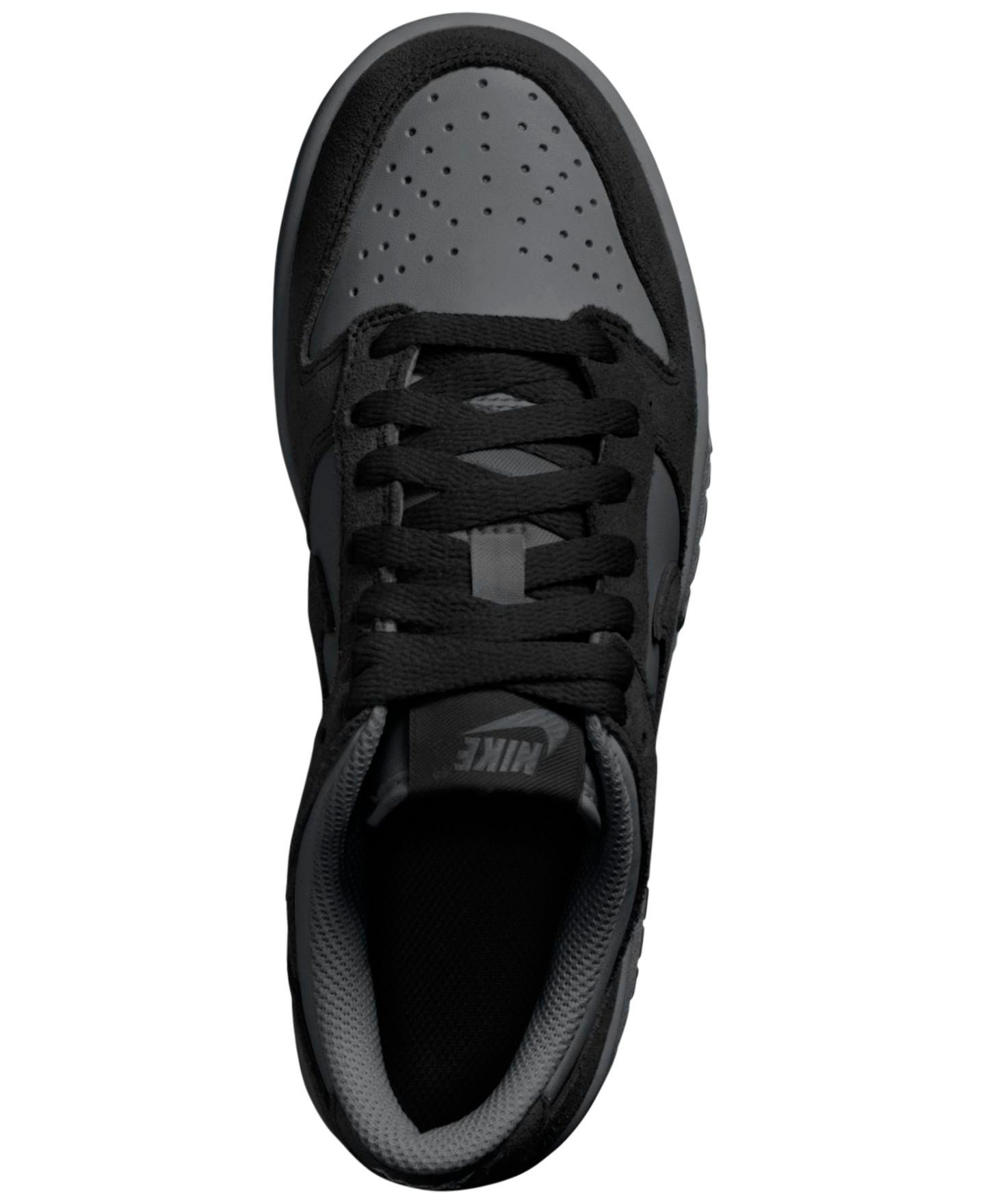 Детские кроссовки Nike Dunk Low Retro, цвет: Серый / Чёрный — фото 3