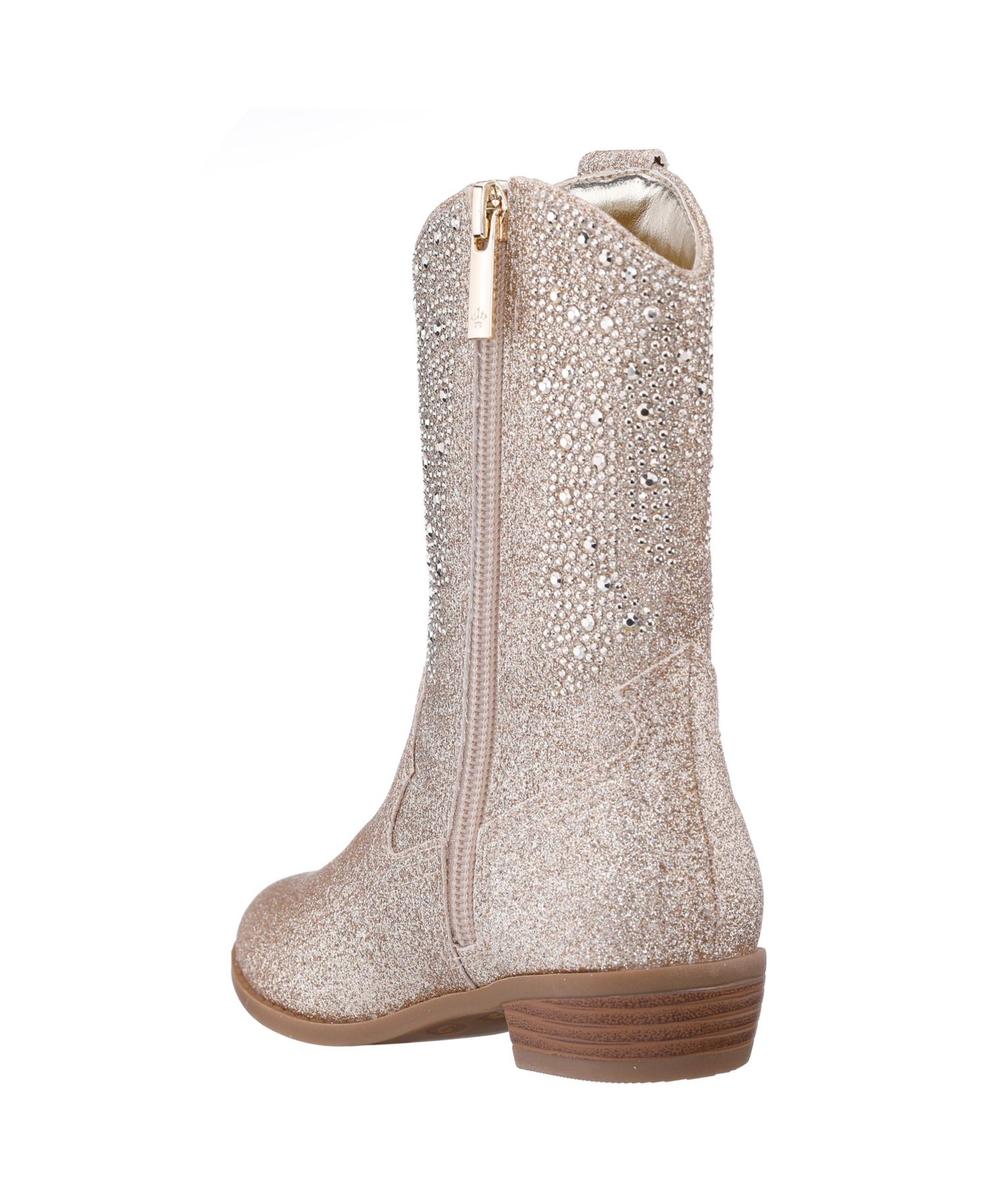 HAWLEY Little Girl Glitter side zip Cowboy Boots