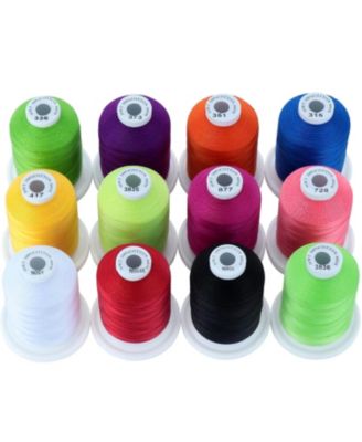 Multi-Purpose Mercerized Cotton Thread 3 Ply 600M Spool for Sewing Quilting Embroidery