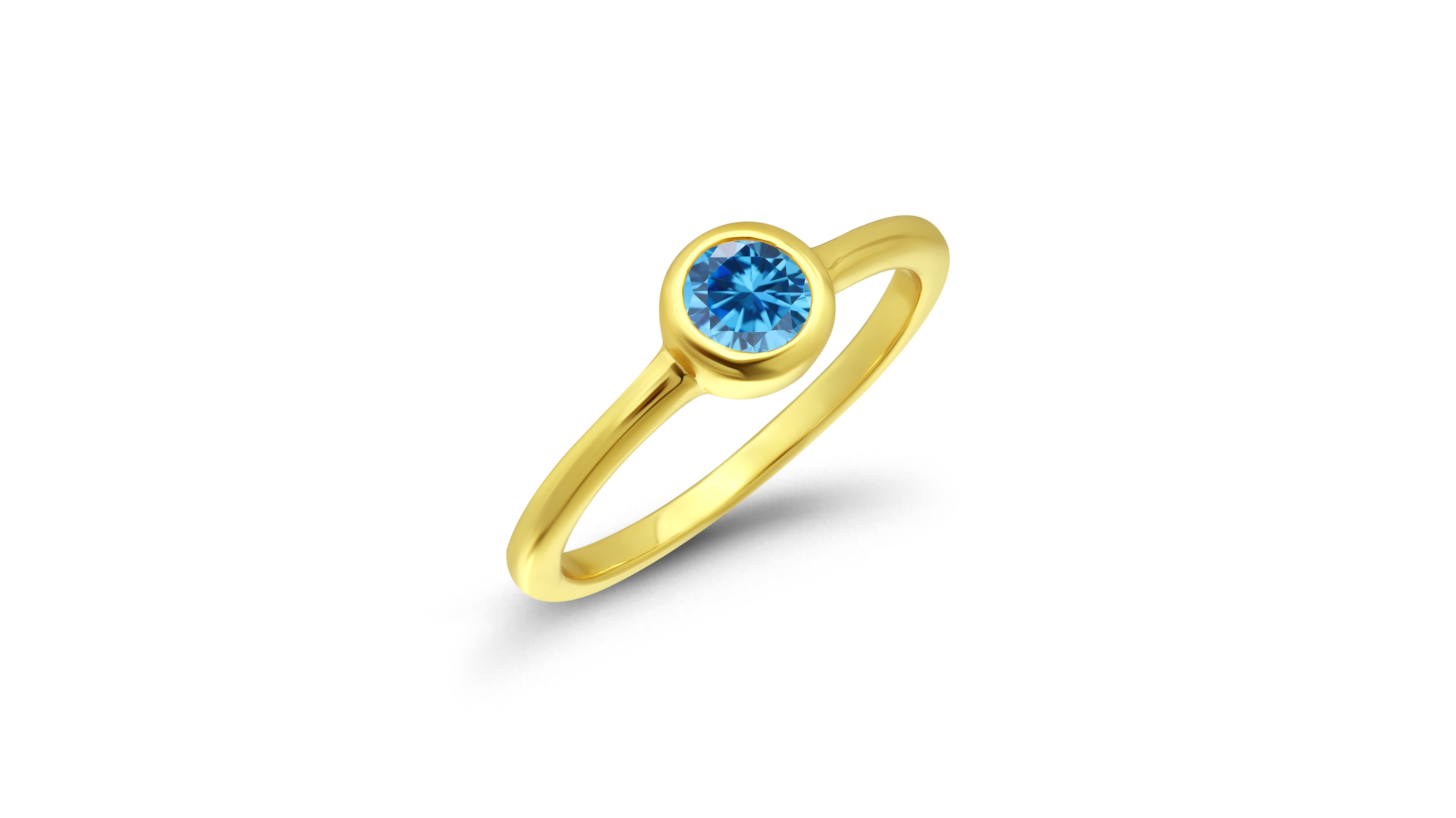 Macy's Cubic Zirconia Round Bezel Ring