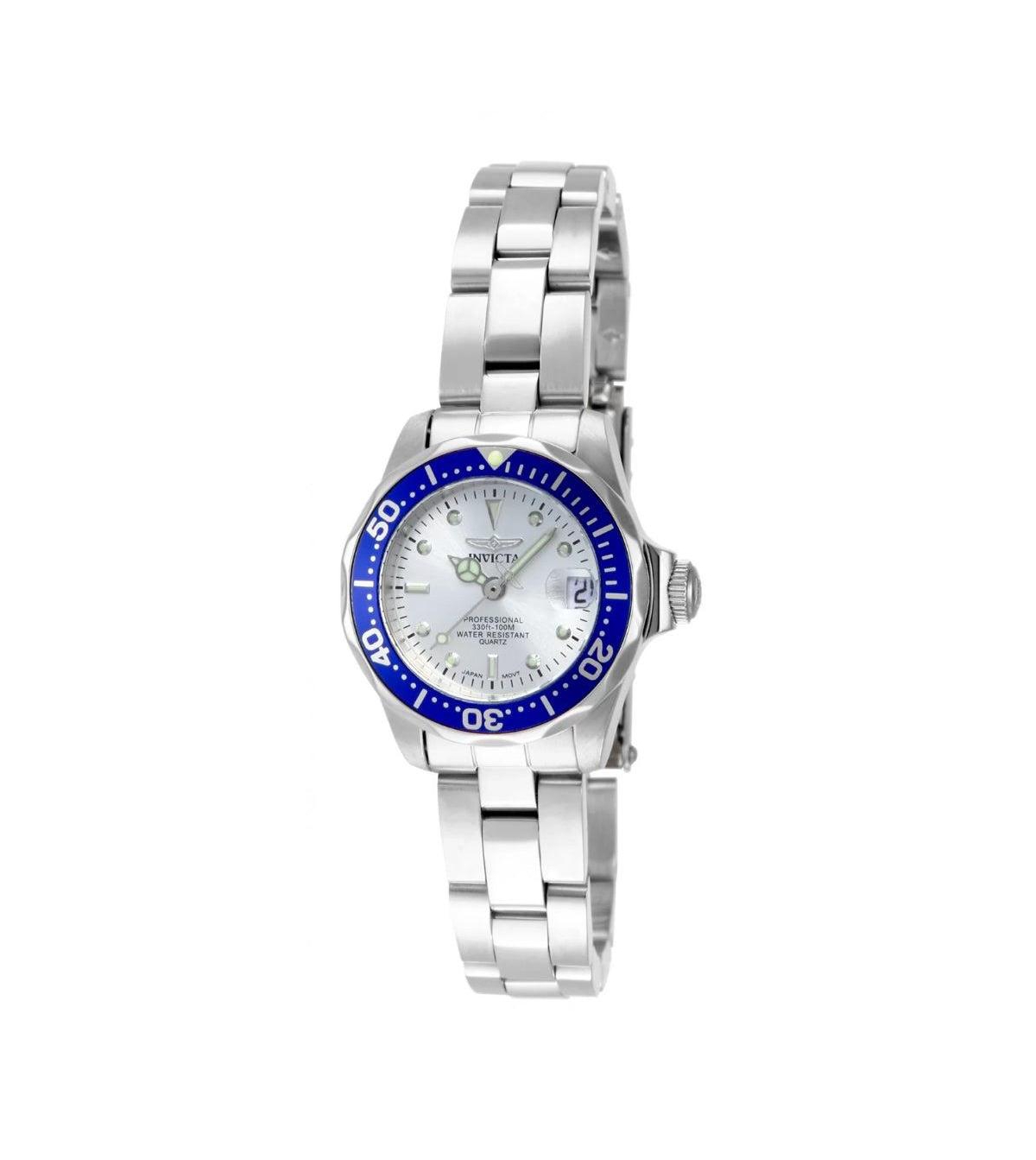 Invicta Women's Quartz Analog Pro Diver Water-Resistant Stainless Steel Watch, 24mm - Stainless steel