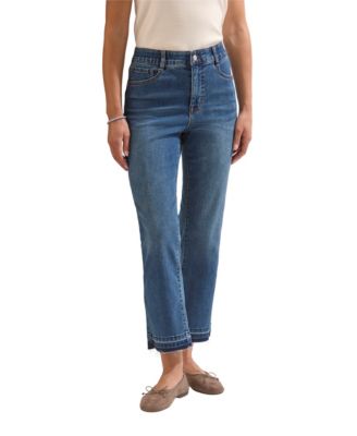 Women's Sophia Mid-Rise Micro-Flare Stretch-Denim Jeans