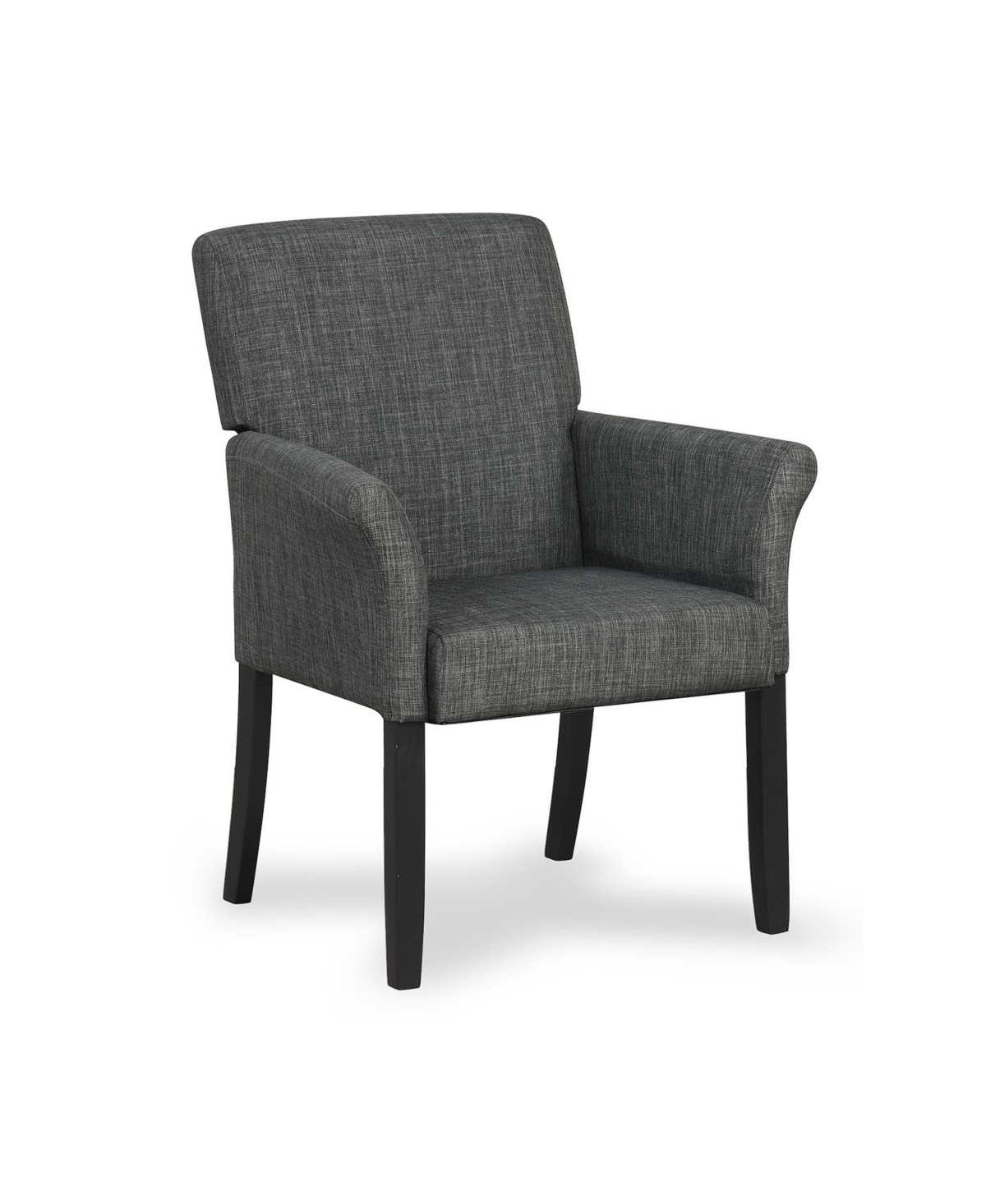 Mecale Fabric Upholstered Executive Guest Armchair with Rubber Wood Legs