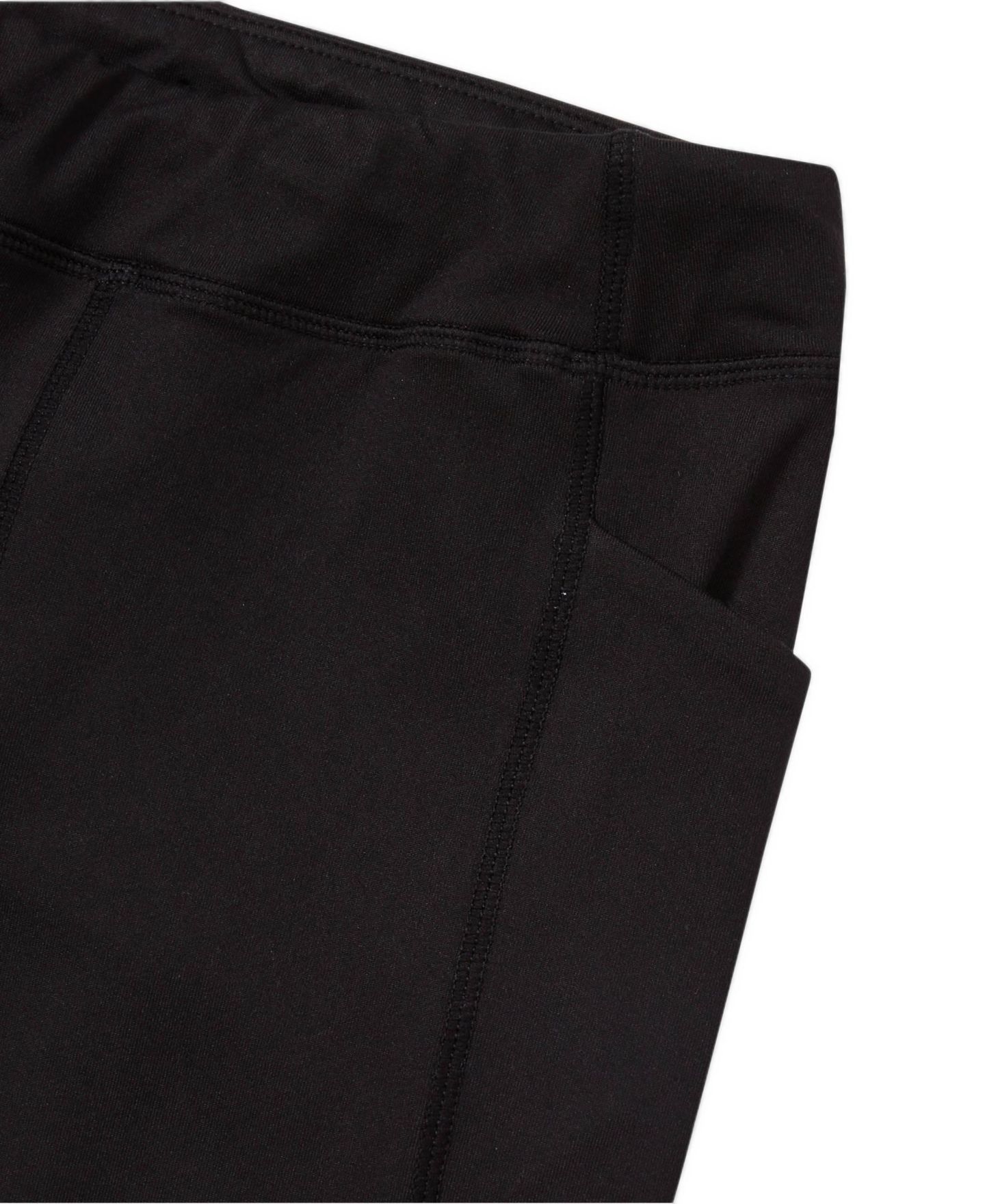Леггинсы Lands' End Active Side-Pocket для девочек, цвет: Чёрный — фото 3