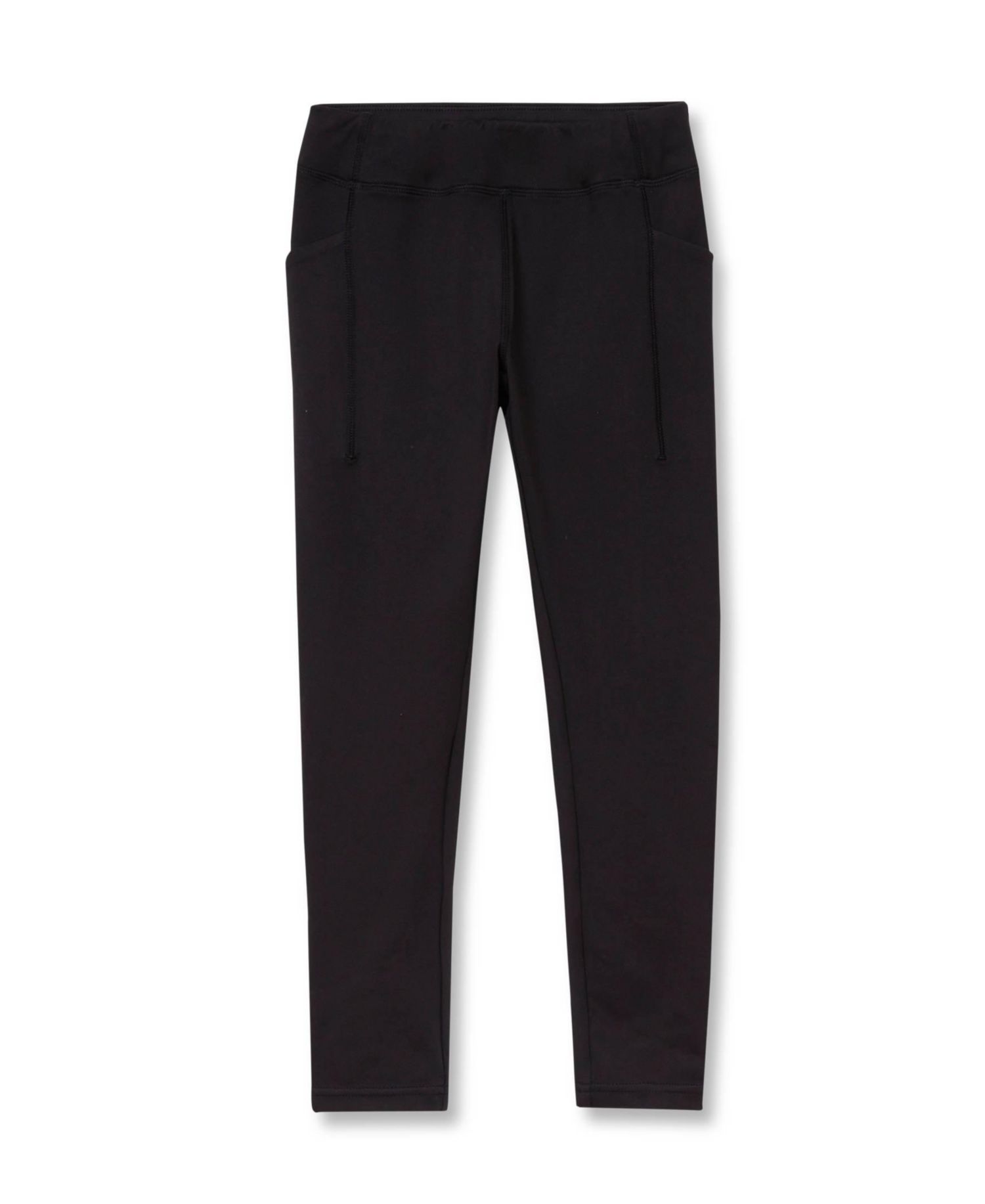 Girls' 4-16 Active Cotton-Blend Leggings with Patch Pockets