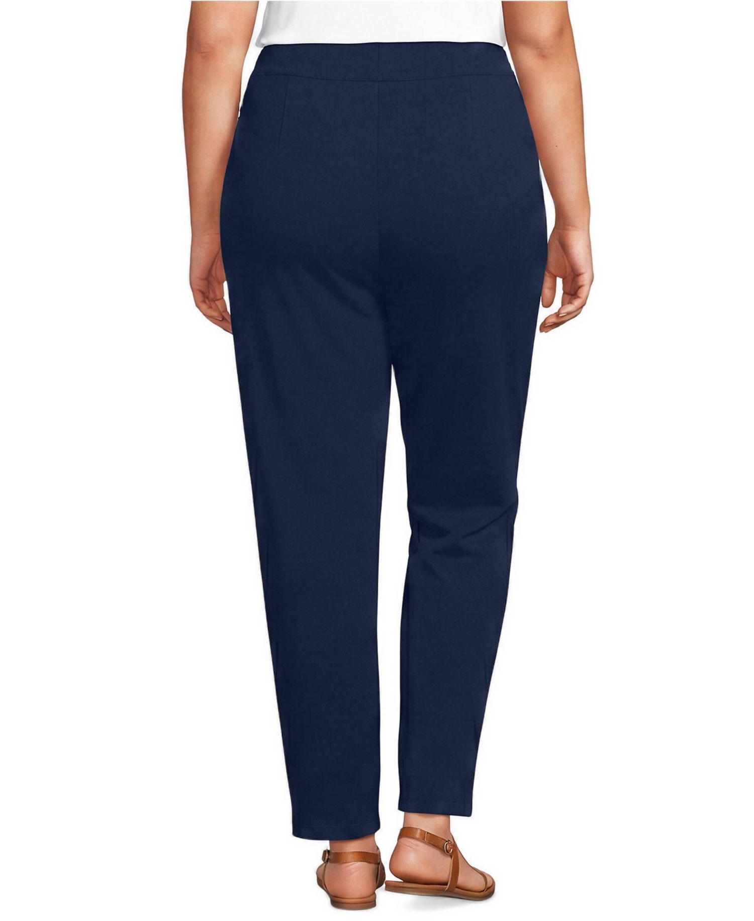 Plus Size Starfish High-Rise Pull-On Pleated Pants