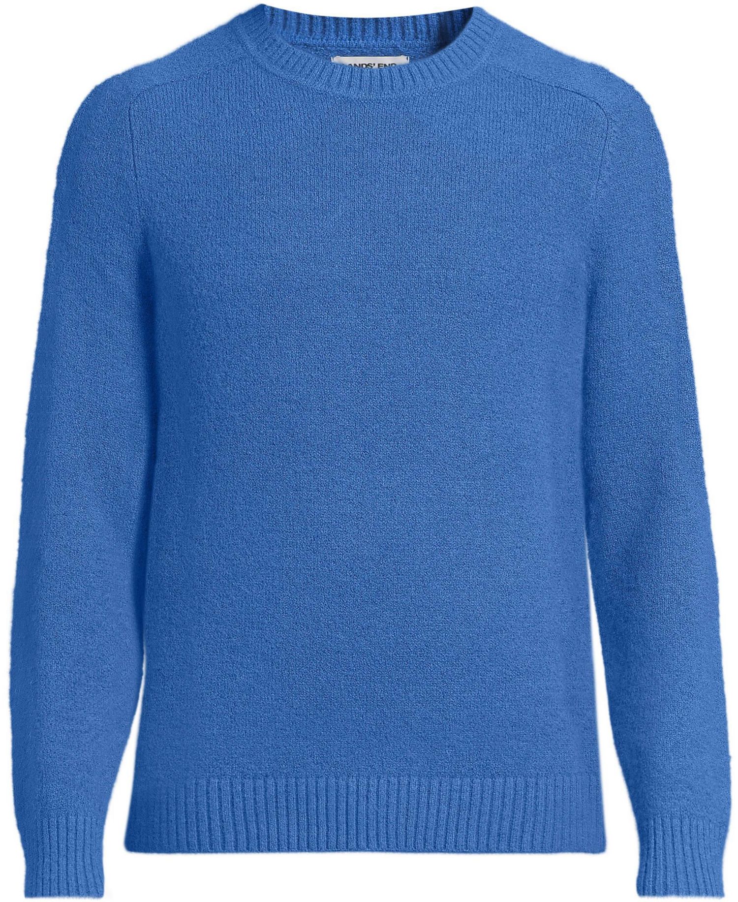 Men's Long Sleeve Fuzzy Crewneck Sweater