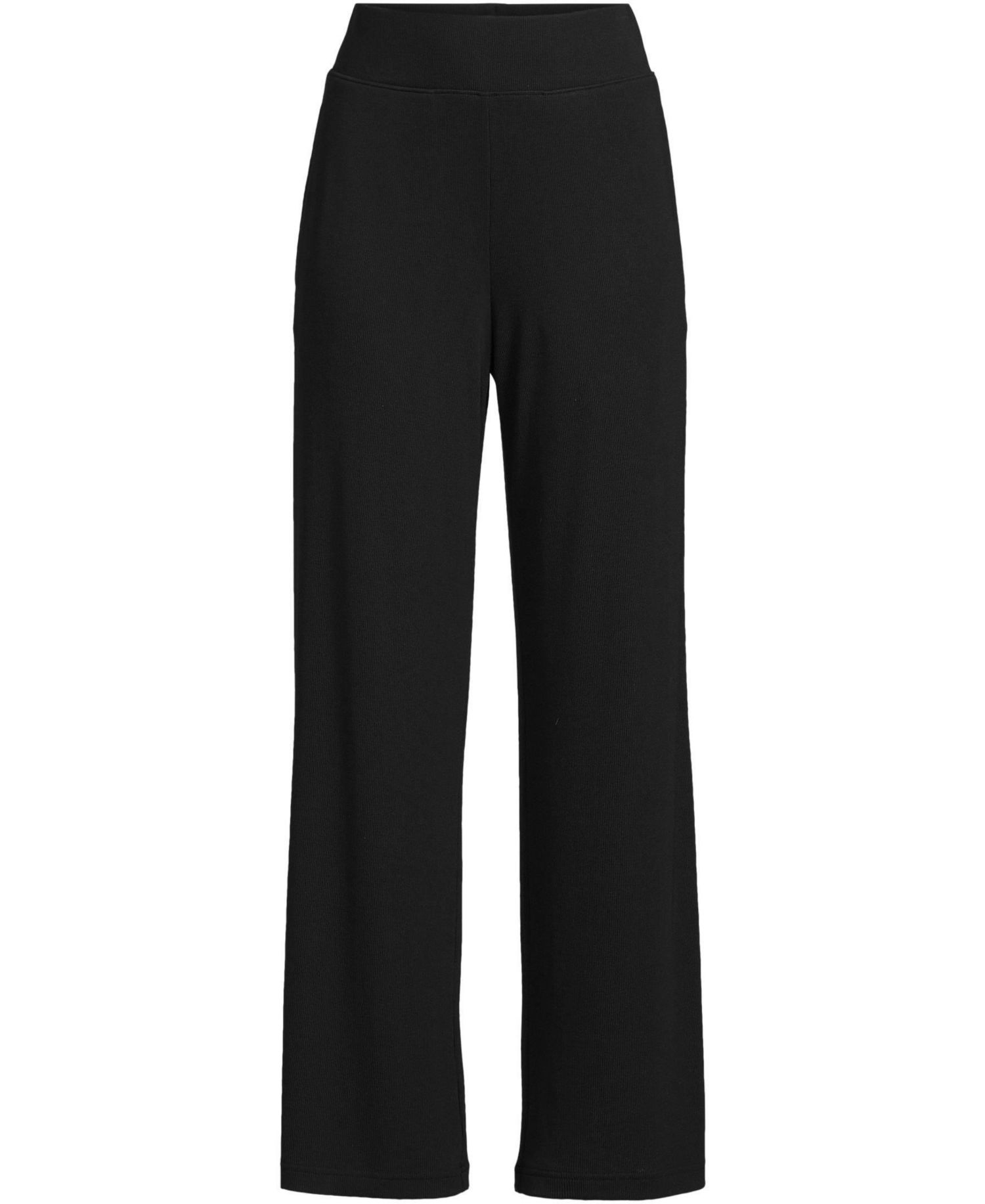 Women's Drapey Rib High Rise Wide Leg Pants