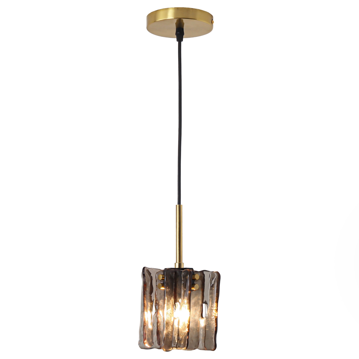 Parrot Uncle Modern 1-Light Pendant Lights Glass Island Light - Grey