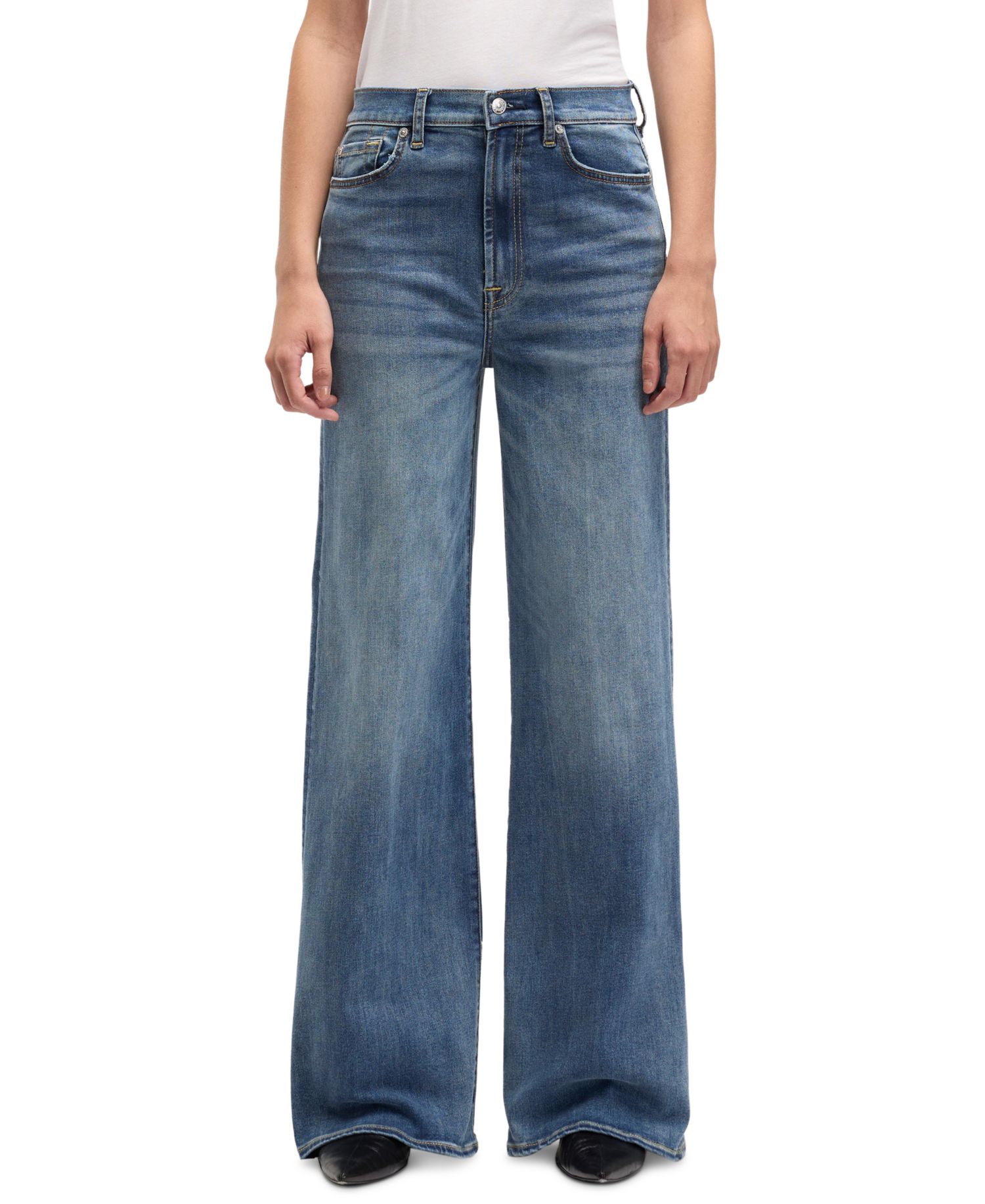 Women's Slim Illusion High-Rise Wide-Leg Jeans