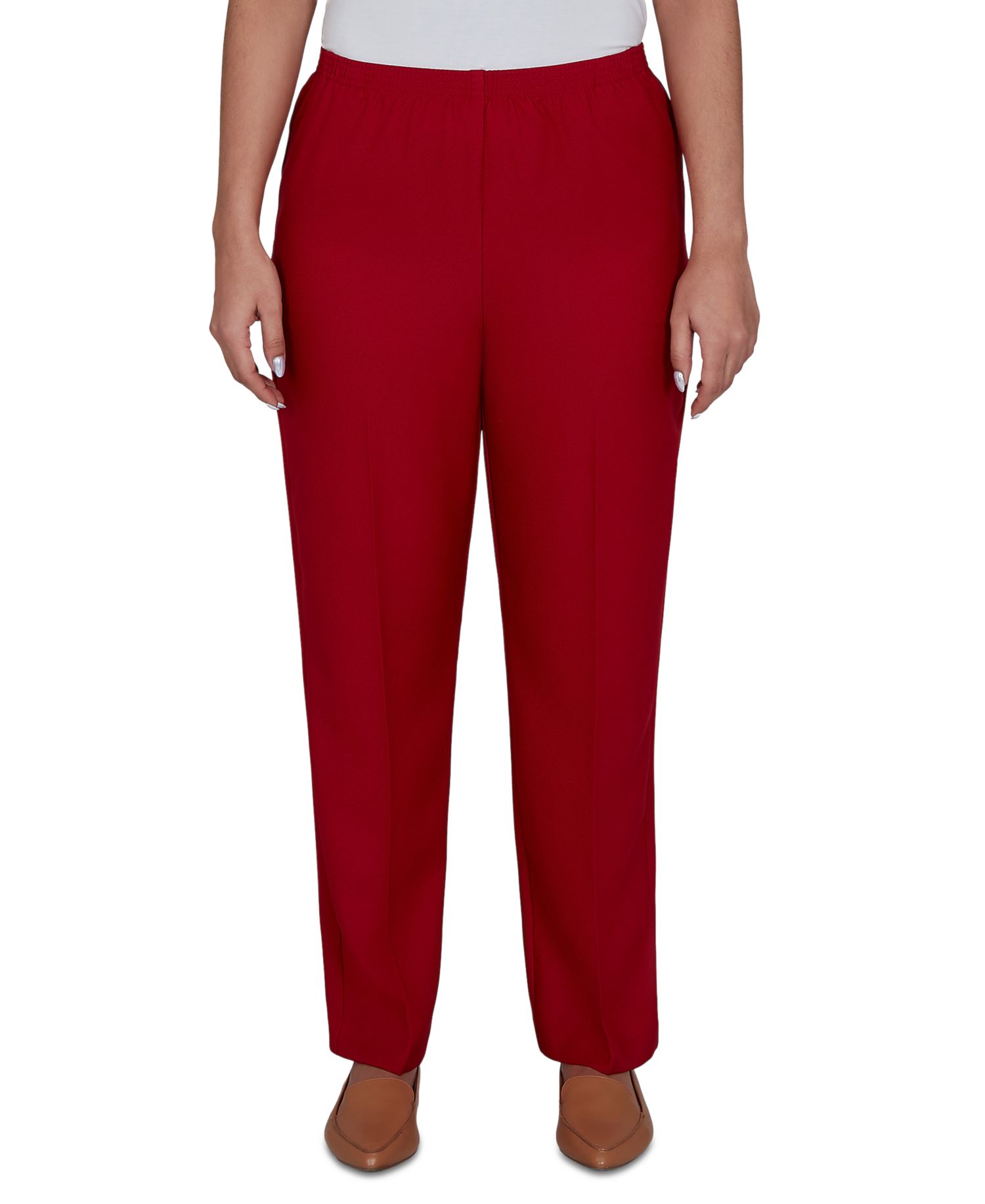 Petite Colored Classic Short-Length Pants