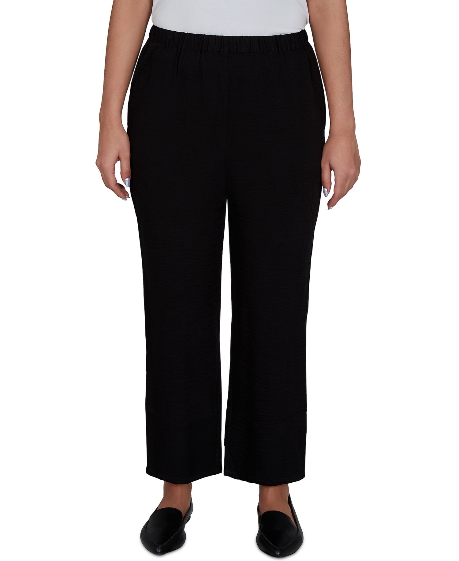 Women's Travel Advisory Crinkle Texture Ankle Pants