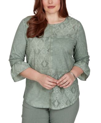 Women's Provence Tonal Spliced Patchwork Top