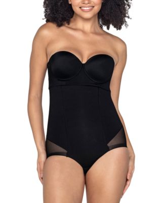 Women's Sheer Highlight Extra-Waisted Strapless Tummy-Control Bodysuit