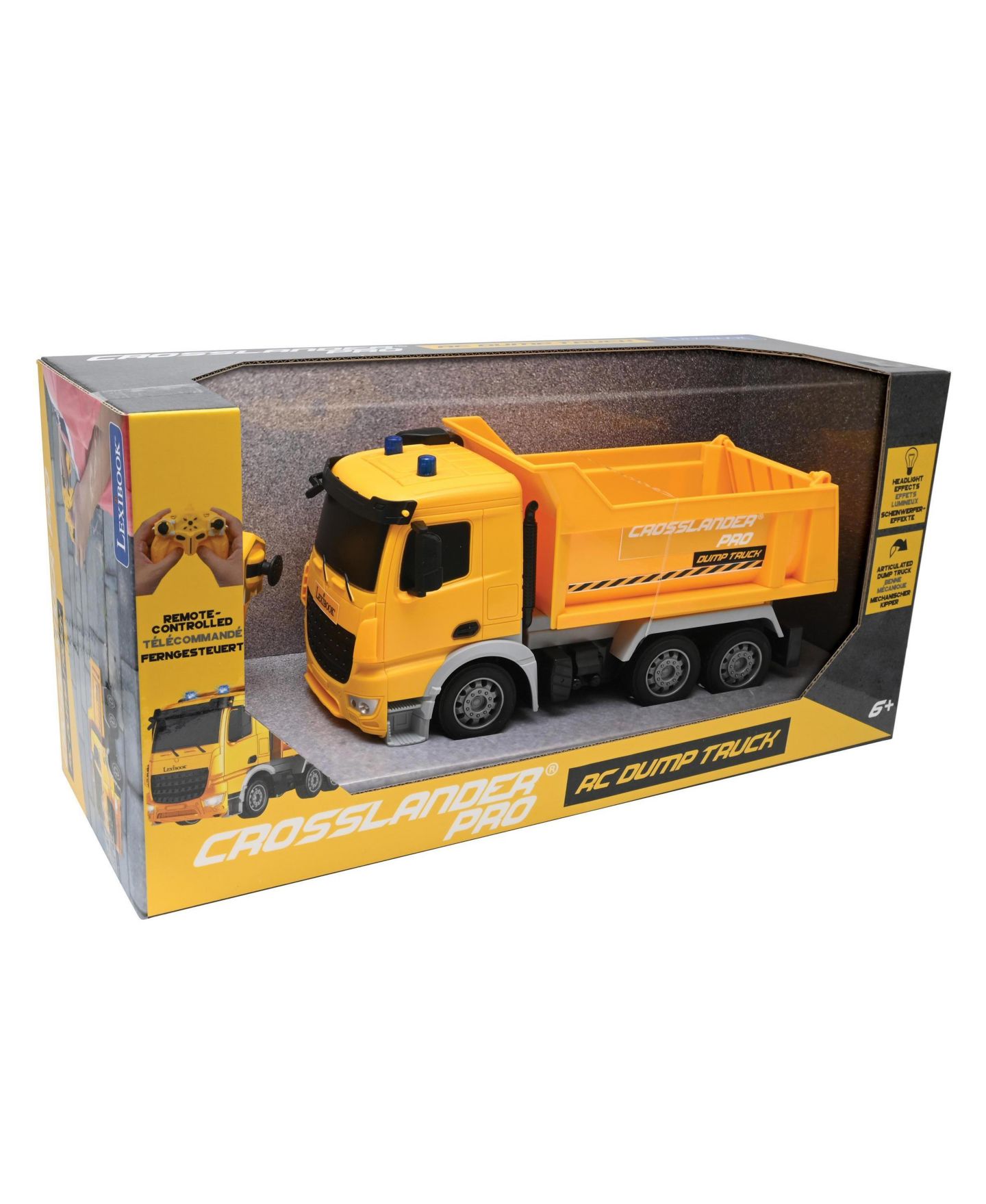 Детская игрушка Lexibook Crosslander Pro Light-Effects Remote-Controlled Dump Truck — фото 8