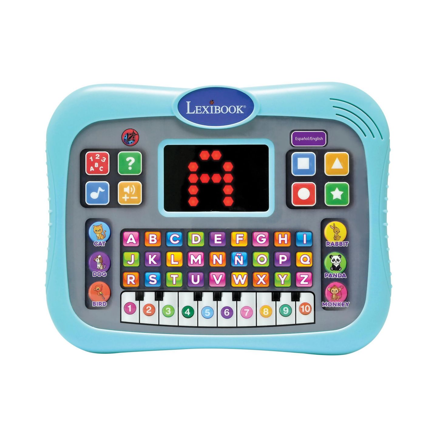 Детская игрушка Lexibook Bilingual Tablet English/Spanish Alphabet, Numbers and Animals Educational Tablet, от 3 лет, цвет: Синий — фото 1
