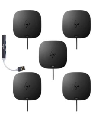 USB-C 100W G6 Docking Station BS7S5AA#ABA, Supports 3 External Displays, for Windows/Mac/Linux, 5-Pack