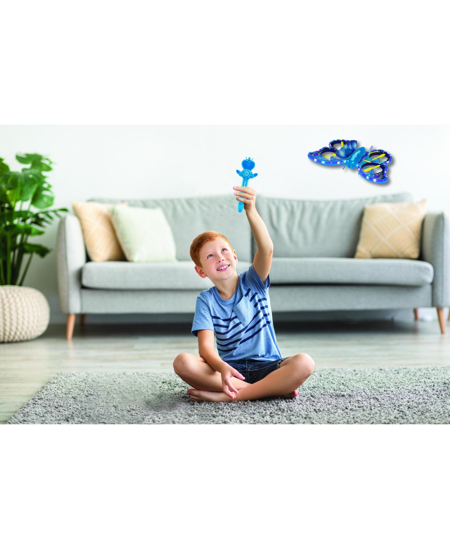 Детская игрушка Lexibook Crosslander Butterfly Light-Up Wings Headless Mode Remote-Controlled Flying Butterfly, цвет: Фиолетовый — фото 3