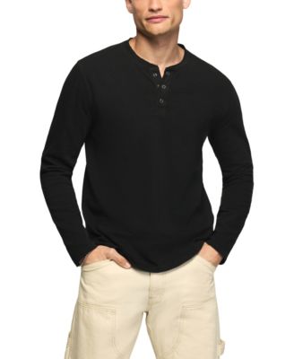 Men's Long-Sleeve Weekend Slub Henley Shirt