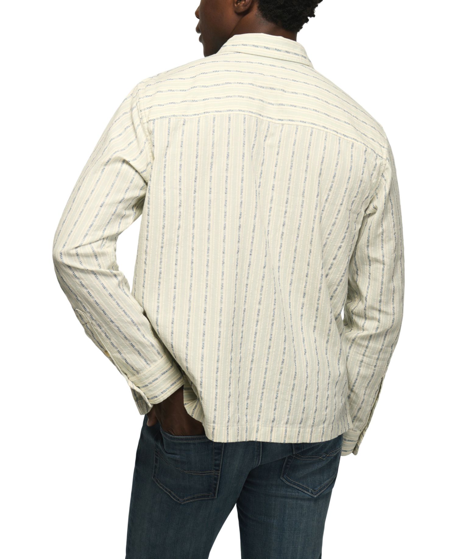 Men's Mason Western Long-Sleeve Striped Shirt